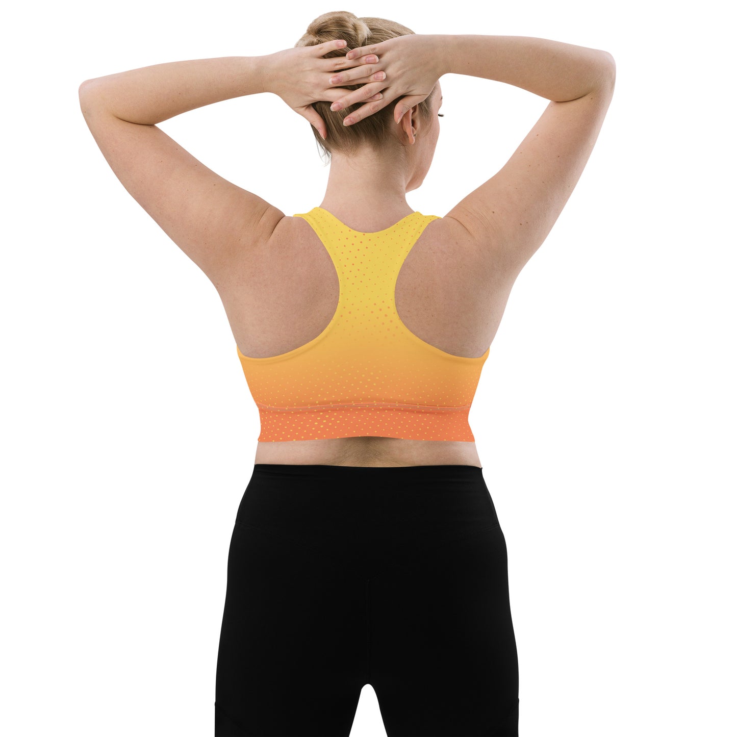 Tangerine Longline sports bra