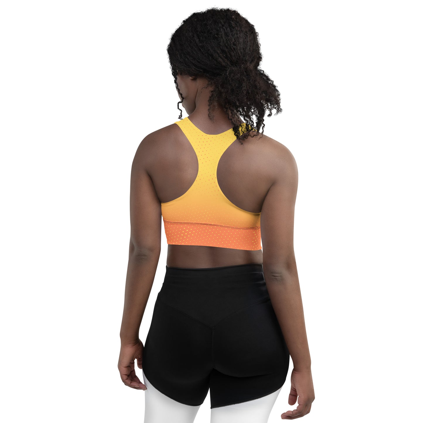 Tangerine Longline sports bra