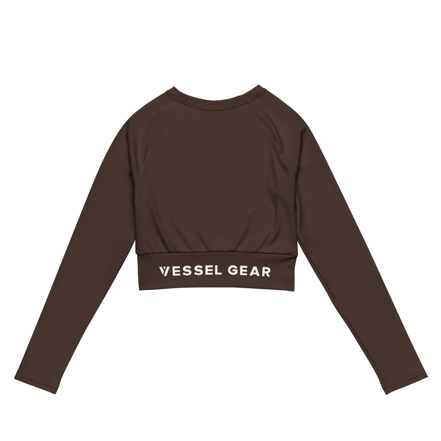 Vessel Gear Long Sleeve Crop Top Brown