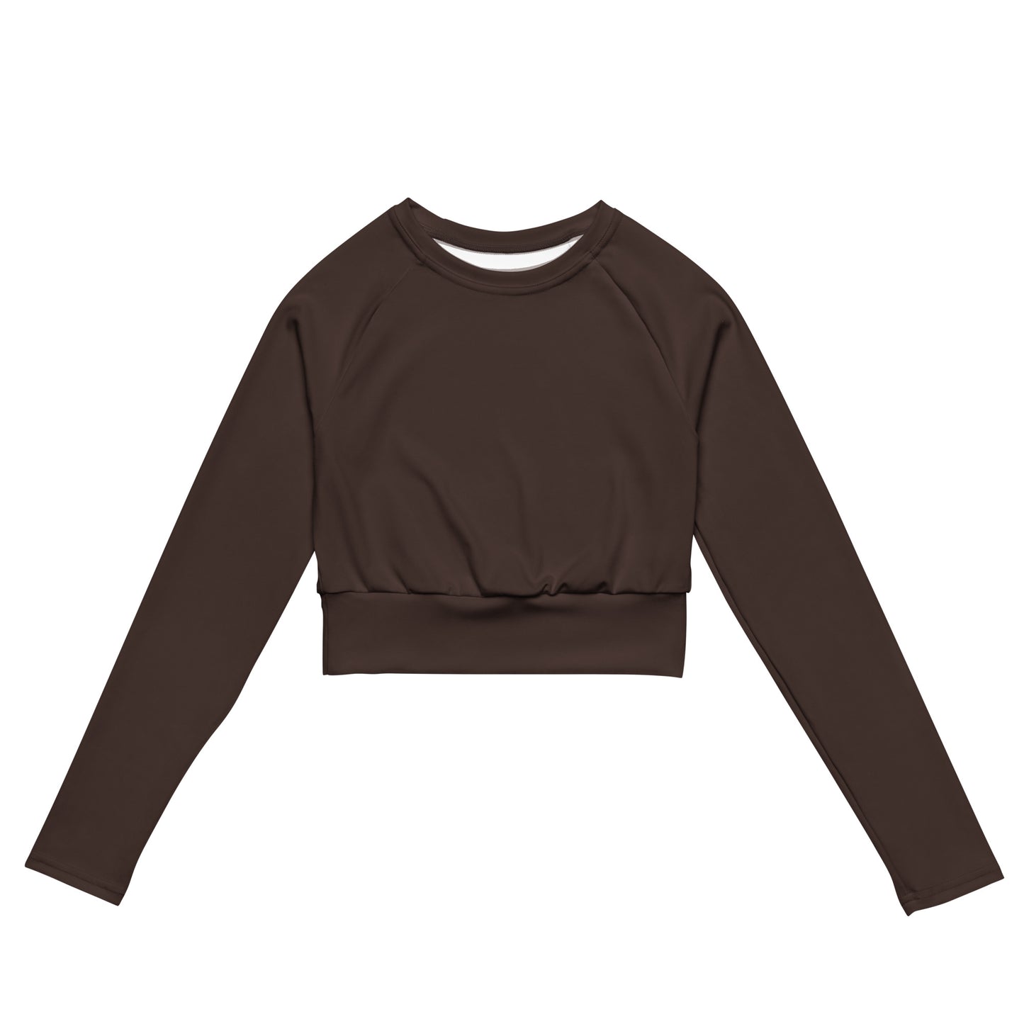 Vessel Gear Long Sleeve Crop Top Brown