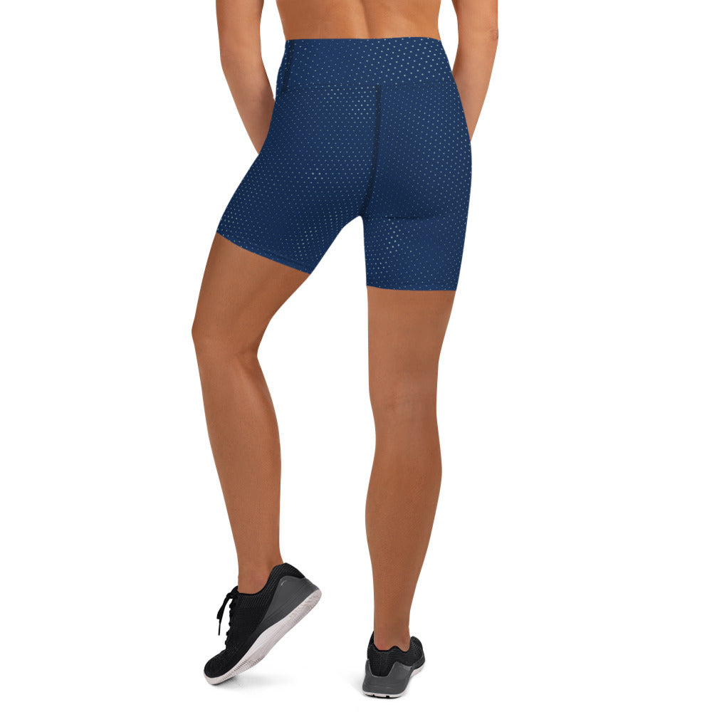 Navy Blue Yoga Shorts