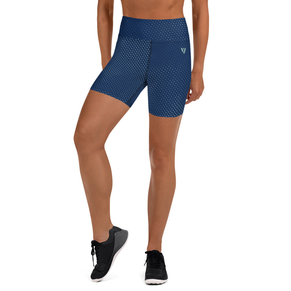 Navy Blue Yoga Shorts